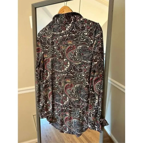 BCBG Maxazria‎  Floral Long Sleeve Blouse - Picture 3 of 3